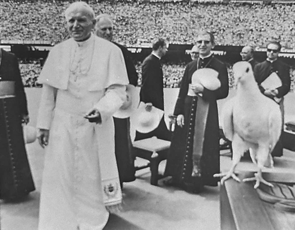 Papa João Paulo II durante visita ao Brasil em 1981.