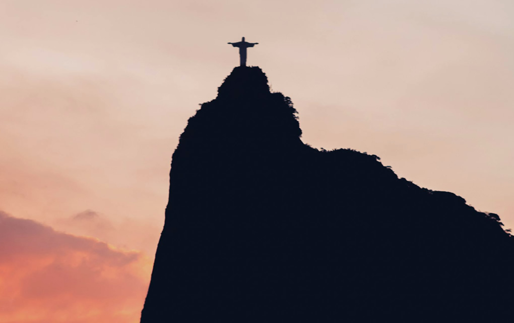 Corcovado, Cristo Redentor, por do sol.